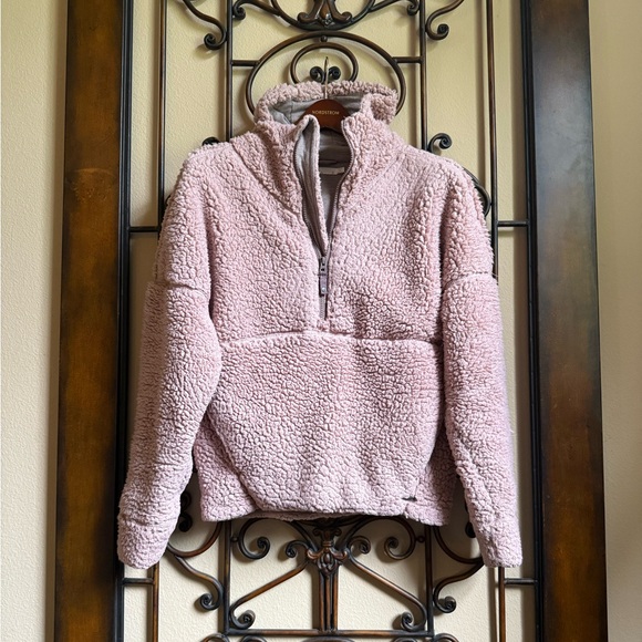 Prana Pink Half-Zip Permasoft Hoodie Size S - Picture 1 of 9